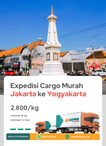 Expedisi Cargo Murah Jakarta ke Yogyakarta